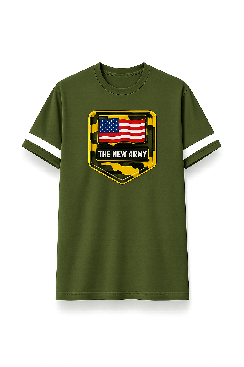 NEW ARMY” Camo Contrast Tee